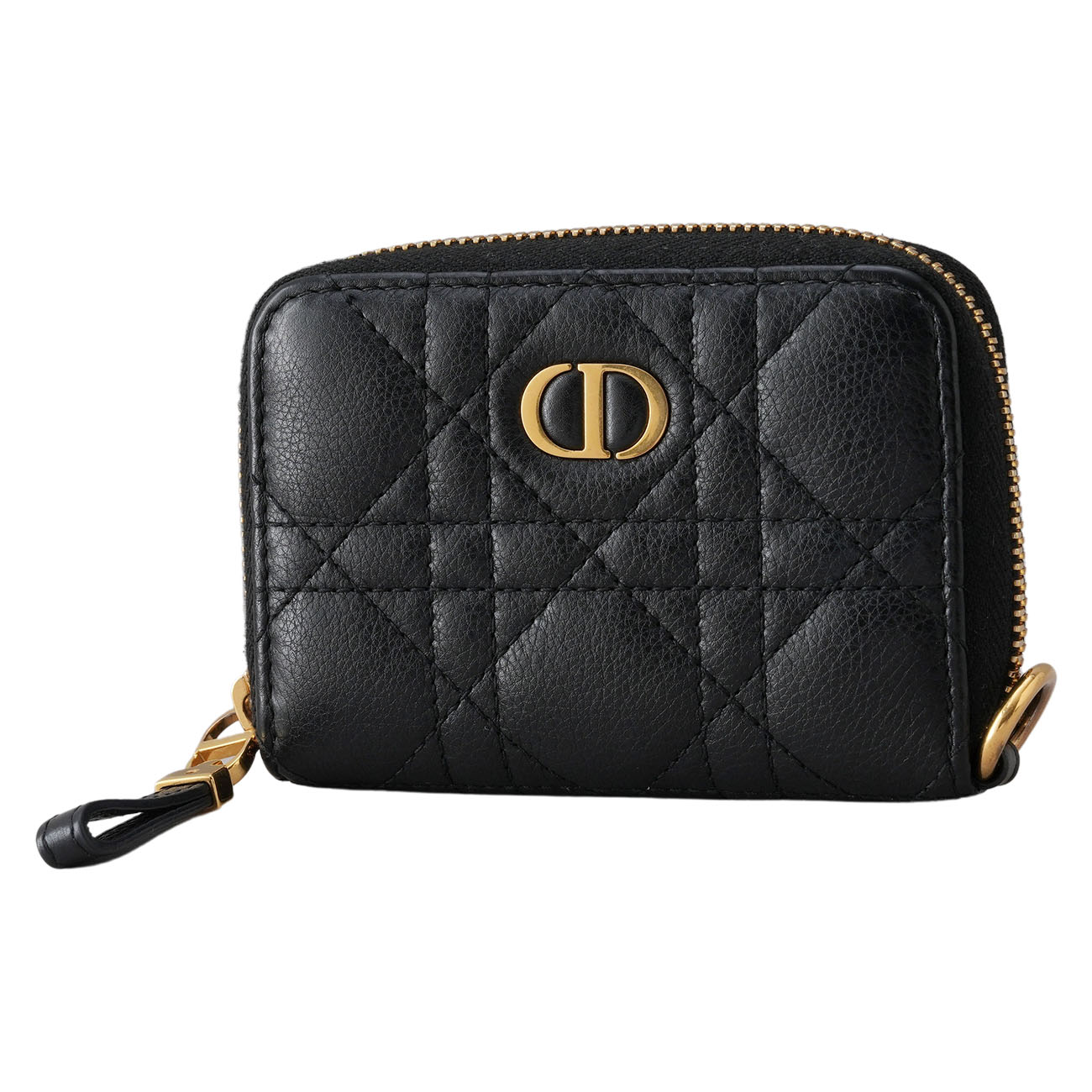 CHRISTIAN DIOR(USED)디올 카로 탈착식 지퍼 카드 지갑